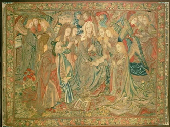 Anbetung des Christkindes (Wandteppich)