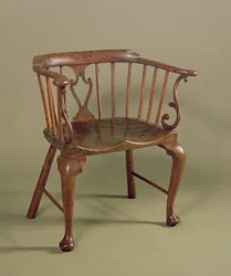 Windsor Stuhl aus Eiben- und Ulmenholz, ca. 1760