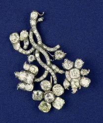 Diamantspray aus den russischen Kronjuwelen, einst im Besitz von Kaiserin Katharina, ca. 1760