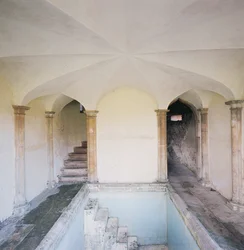 Innenraum des Badehauses, Corsham Court, Wiltshire