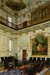 Moor Park, Innenraum der Halle von Jacopo Amigoni (ca. 1675-1752), Hertfordshire, UK