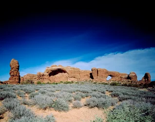 Nordfenster und Park Avenue, Arches National Park, Utah