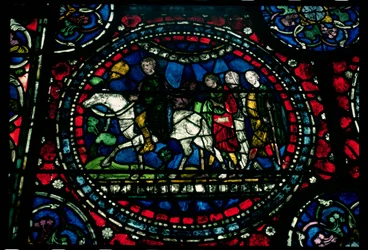 Pilger auf dem Weg nach Canterbury, 13. Jahrhundert