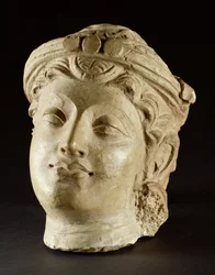 Stuckkopf, Gandhara, 4. Jahrhundert n. Chr.