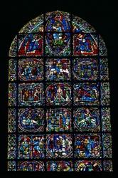 Das Leben Christi, Neues Testament Zyklus (obere Hälfte des Fensters)