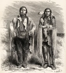 Zwei Ute-Indianer, Illustration aus 