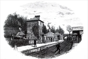 Ein Blick auf den Bahnhof North Staffordshire