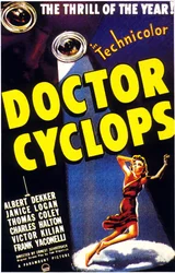 Plakat des Films Dr. Cyclops von Ernest Schoedsack mit Albert Dekker 1940