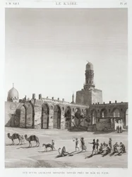 Eine alte Moschee in der Nähe von Bab el-Nasr, Kairo, Ägypten, ca. 1798