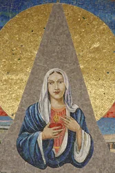 Verkündigungsbasilika: Italienische Jungfrau (Madonna delle lacrime di Siracusa), Nazareth, Israel