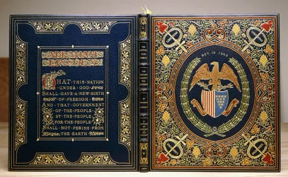 Einband des Buches "The Gettysberg Speech and The Second Inaugural Address, 1928"