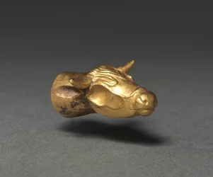 Rinder-Finial, 400-300 v. Chr.