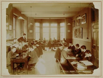 Freizeitraum für Jungen im Taubstummeninstitut, Derby