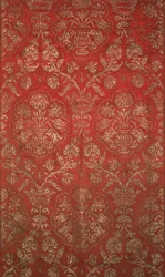 Brokade mit Granatapfelmuster, italienisch