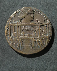 Bronzemedaille zur Erinnerung an Giuliano de Medici