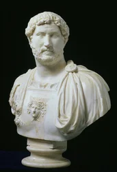 Büste des Kaisers Hadrian (Publius Aelius Hadrianus) (76-138), ca. 130 n. Chr.