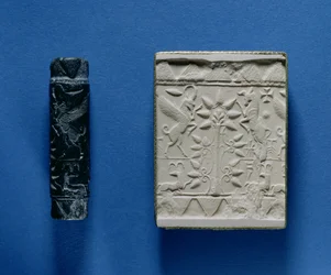 Zylindersiegel und Abdruck