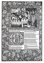 Dekoratives Gedicht von Geoffrey Chaucer