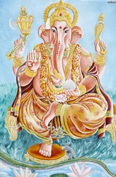 Elefantenköpfiger Hindu-Gott Ganesh, Kathmandu, Nepal
