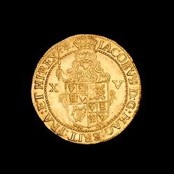 Englische gehämmerte Goldmünze Spur Ryal