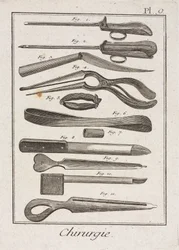 Ausrüstung, frühmoderne chirurgische Instrumente