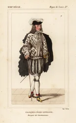 Francois-Cesar Letellier, Marquis de Courtanvaux, Wissenschaftler und Soldat, Mitglied der Akademie der Wissenschaften