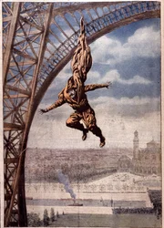 Franz Reichelt starb beim Testen seines "Fallschirmmantels" vom Eiffelturm