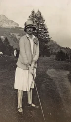Golfer am Karersee