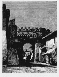 Geschichte des antiken Rom. Das Porta Settimiana ist ein Tor in der Aurelianischen Mauer in Rom.