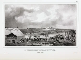 Pferderennen in Longwood, St. Helena