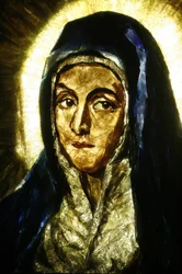 Mater Dolorosa (Detail) von El Greco, Lourdes, Frankreich