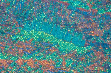 Titanlegierung geätzt, Lichtmikrograph