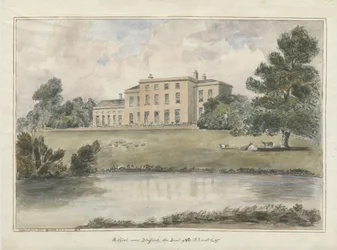 Milford House: Aquarell, 1848