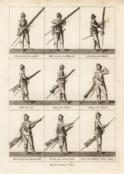 Militärische Übungen der Musketiere