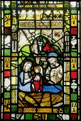 Geburt Christi, Englisch, frühes 14. Jahrhundert (Detail)