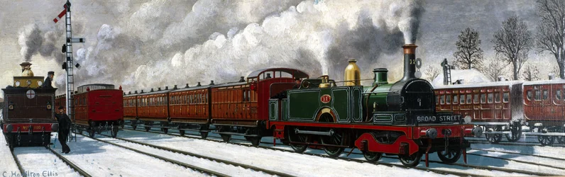 Zug der North London Railway verlässt Richmond in Richtung London