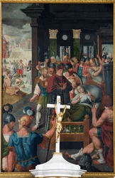 Pfarrkirche Sint-Michiel, Cornelius und Ghislenus. Innenansicht.