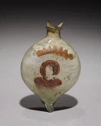 Pilgerflasche mit Nimbusfigur, ca. 400-600