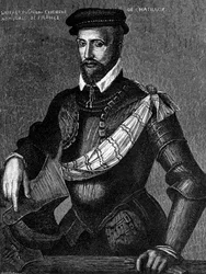 Porträt von Gaspard de Coligny, Seigneur de Châtillon (1519-1572), französischer Adliger, Admiral und Hugenottenführer in den französischen Religionskriegen