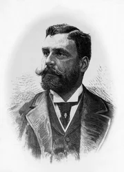 Porträt von Gerolamo Rovetta (1851-1910), italienischer Schriftsteller und Dramatiker, Gravur