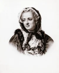 Porträt der Königin von Frankreich Marie Lescszinska, Königin von Frankreich (Leczinska, Lescszinka oder Leszinka)