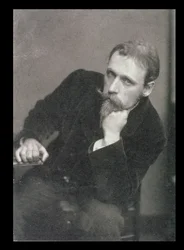 Porträtfotografie von Walter Crane (1845-1915) von Frederick Hollyer (1837-1933) 1886