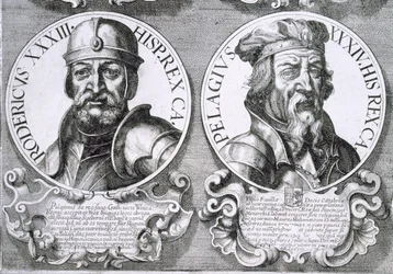 Porträts von Roderich und Pelagius (Lithografie)