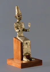 Sitzende Figur des Baal, des kanaanitischen Kriegsgottes, Megiddo, ca. 1300-1200 v. Chr.