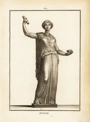 Statue der römischen Göttin Juno, Königin der Götter