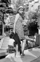 Die Schauspielerin Claudia Cardinale beim Internationalen Filmfestival in Venedig Lido - 1965