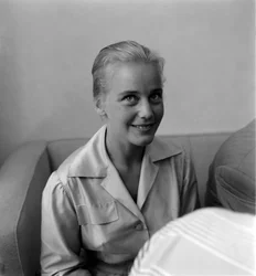 Die Schauspielerin Maria Schell bei den XVII. Internationalen Filmfestspielen am Lido von Venedig - 1956