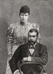 Der Herzog und die Herzogin von Cornwall, George V und seine Frau Mary von Teck