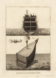 Die Infernal, verwendet von der englischen Marine in St. Malo