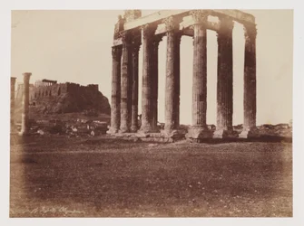 Der Tempel des Jupiter Olympius, ca. 1849